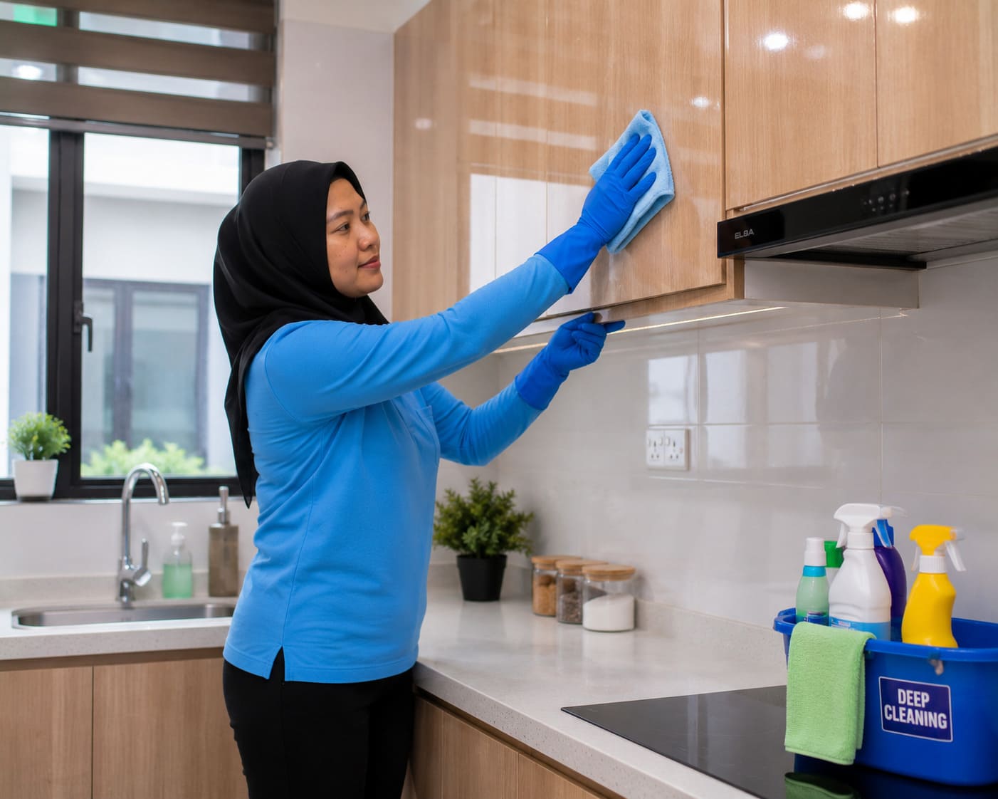 Deep Cleaning Services KL Wipe Kitchen Cabinet